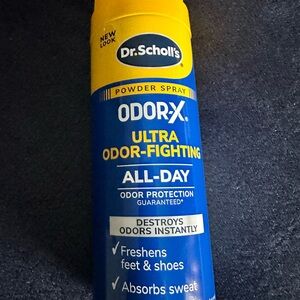 Dr. Scholl's Odor-X Ultra Odor-Fighting Powder Spray - Blue/Yellow